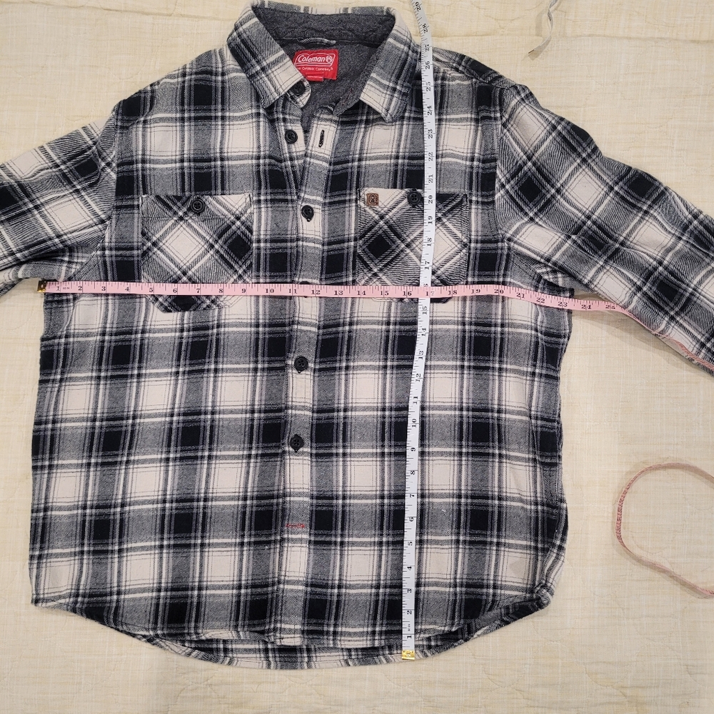 Coleman Blk/Wht Men's XL Flannel - Picture 6 of 6